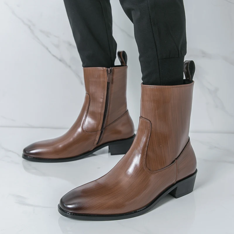 Men Shoes Classic - Bottines classiques confortables Botas mode hommes