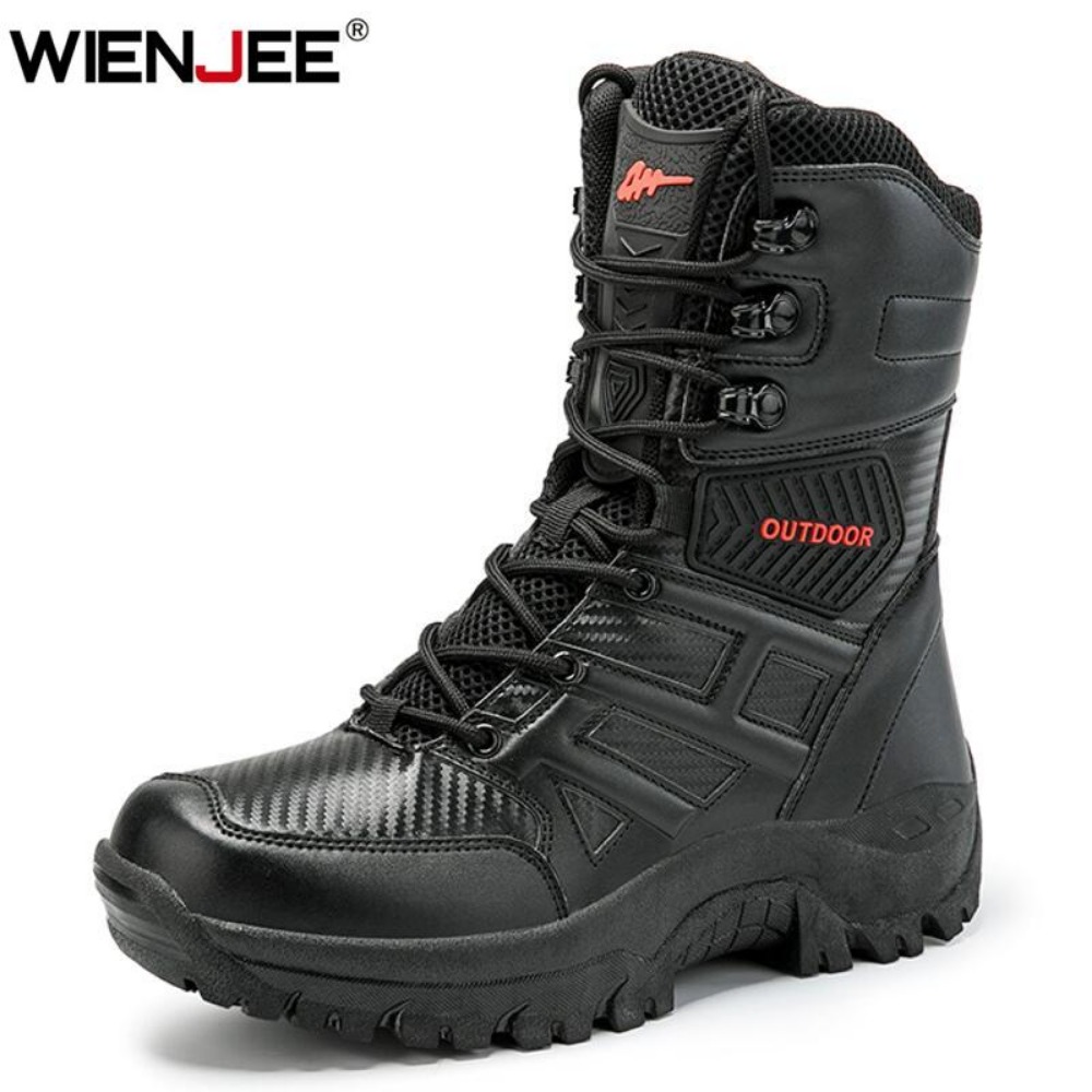 Men Shoes Brand - Bottes montantes en cuir pour hommes,