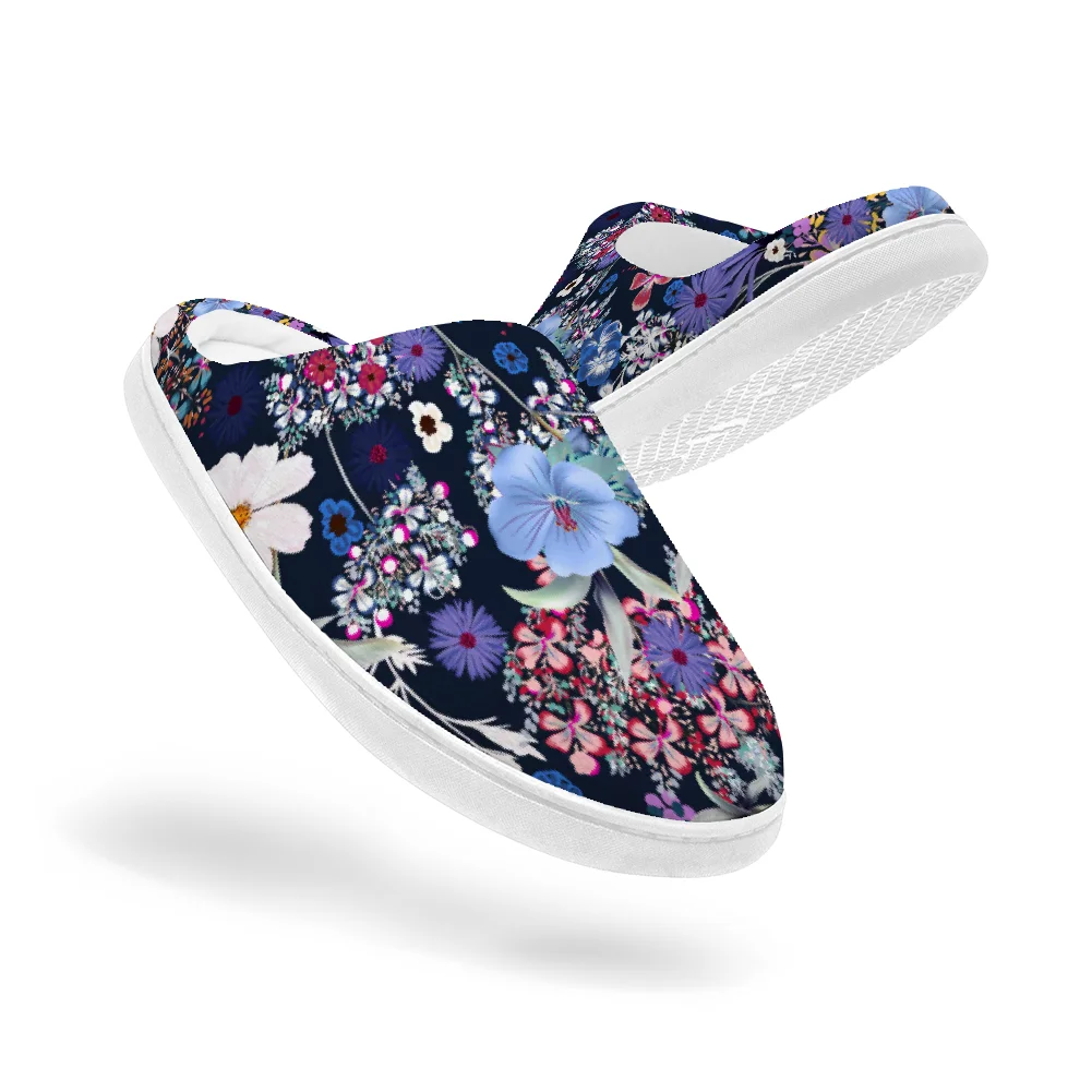 Men Shoes Classic - Pantoufles en coton à imprimé floral