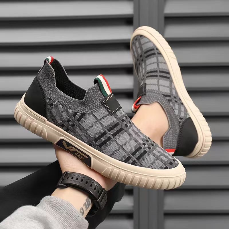 Men'S Shoes Low Top - Chaussures à enfiler pour hommes, respirantes