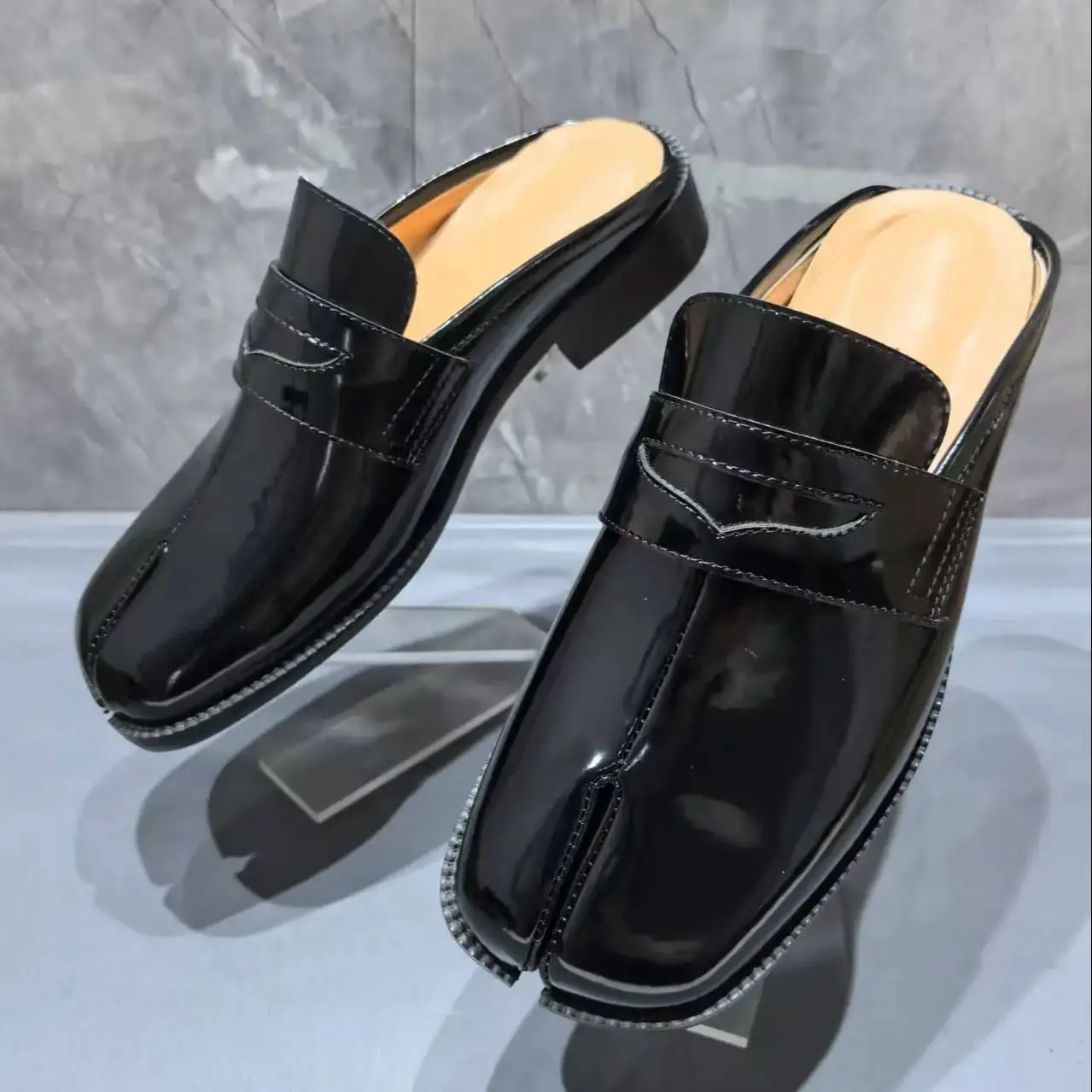 Men Shoes Brand - Bout fendu Tabi chaussons pour hommes