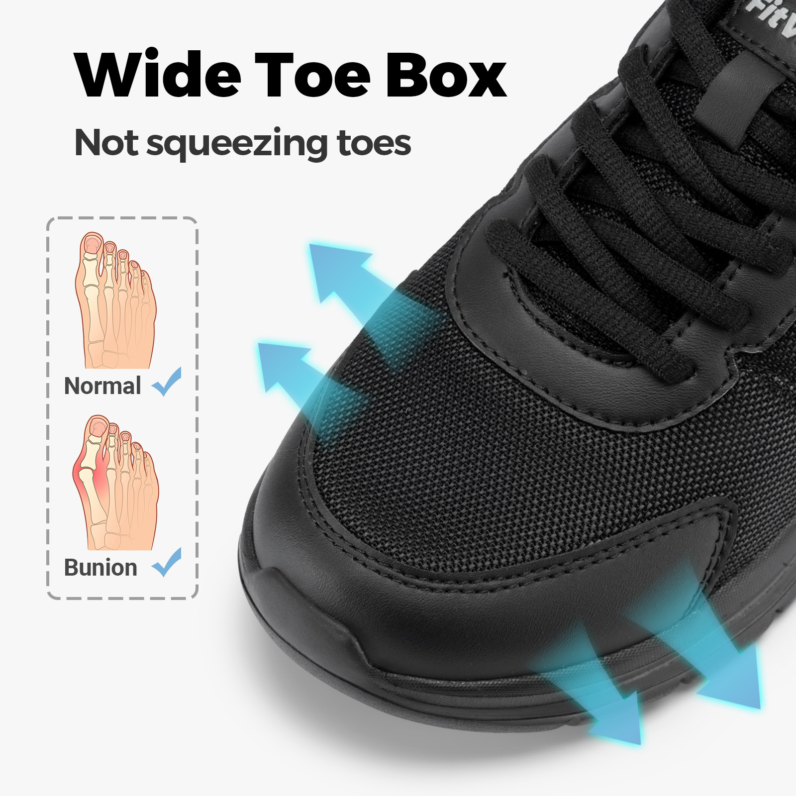 FitVille Chaussures de marche  - Men'S Shoes Plantar Fasciitis avis et prix