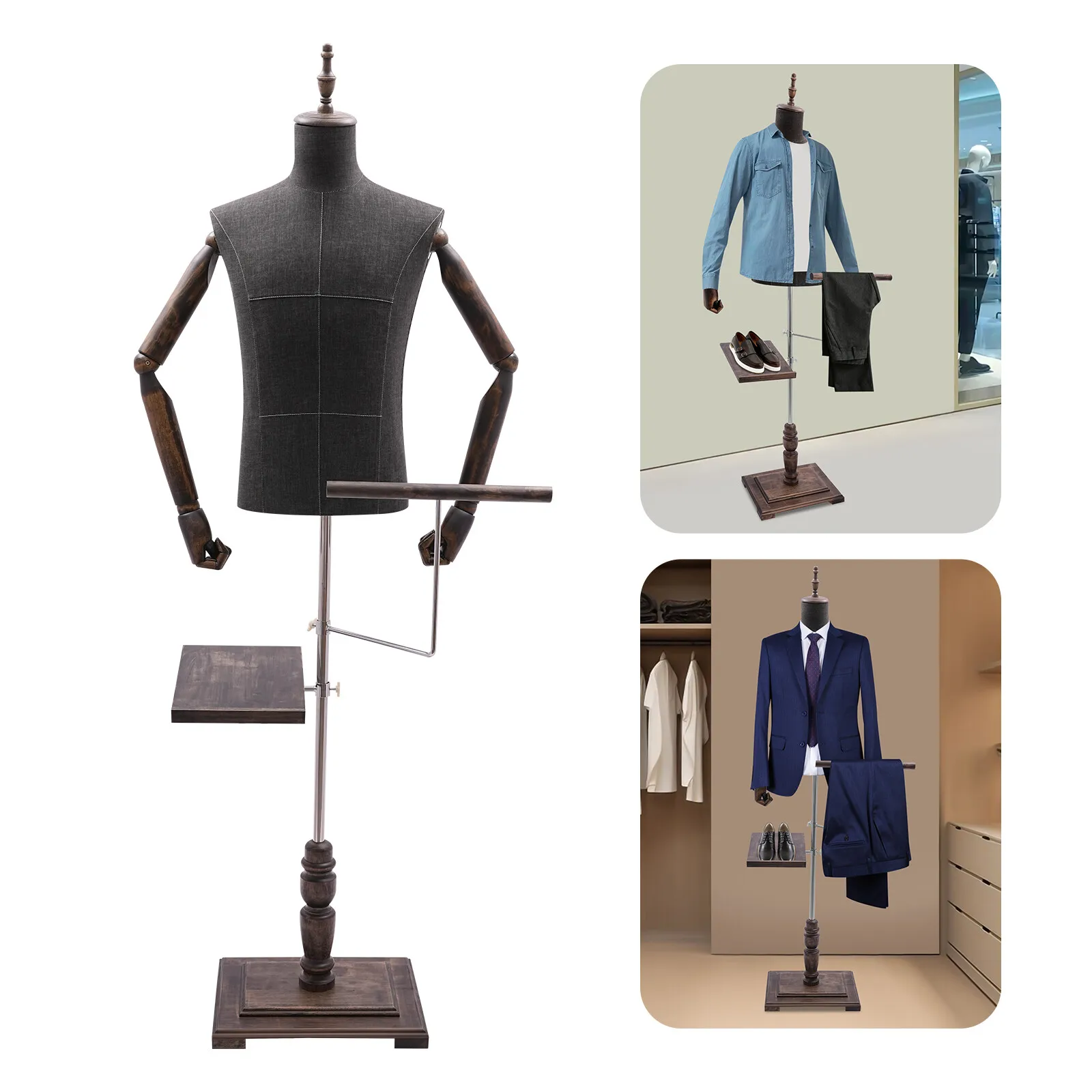 Mannequin masculin avec bras,  - Men Shoes Rack avis et prix