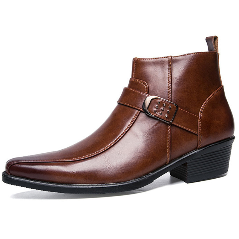 Bottines de Cowboy rétro en cu - Men Shoes Brand avis et prix